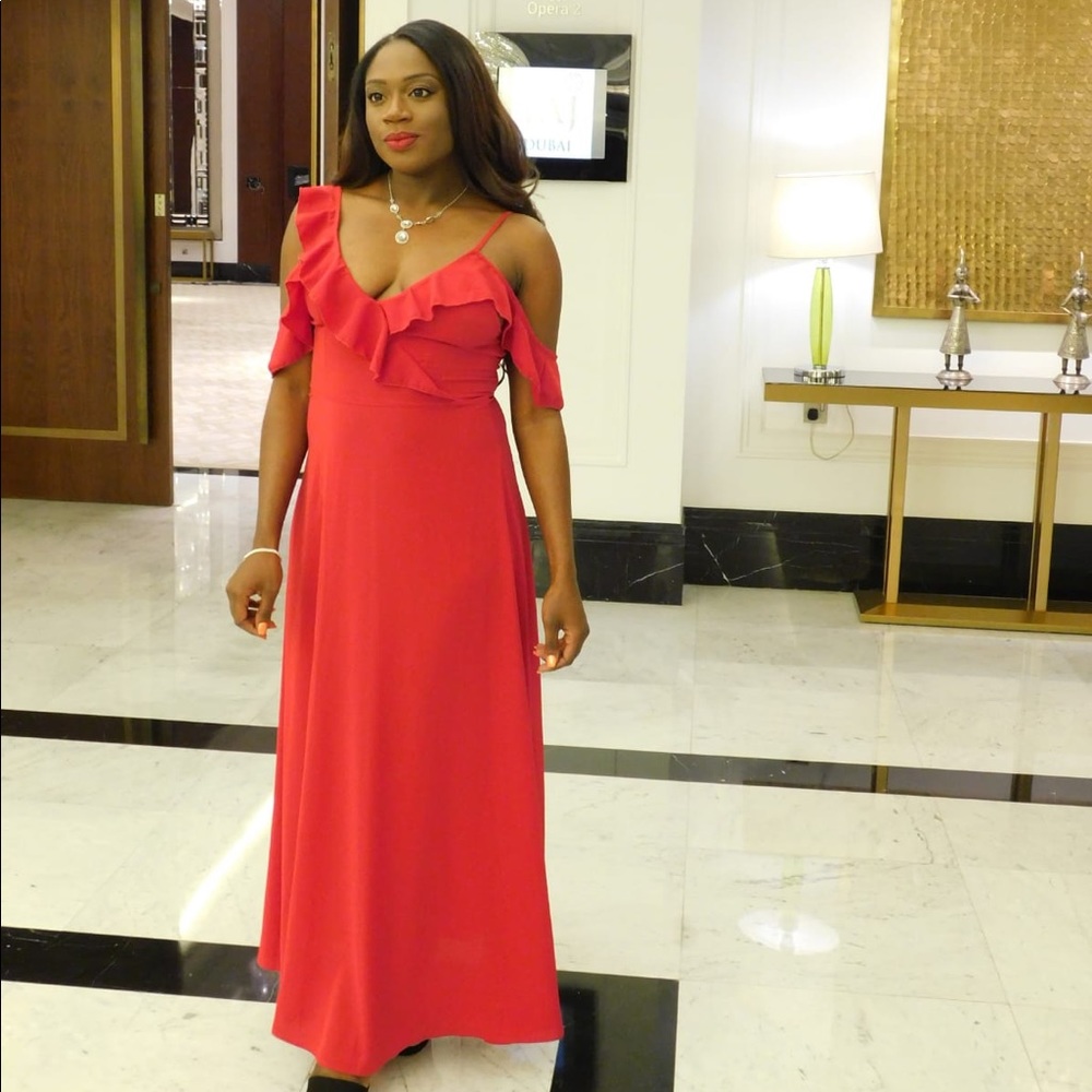 Fabulous Off Shoulder Ruffle Dress